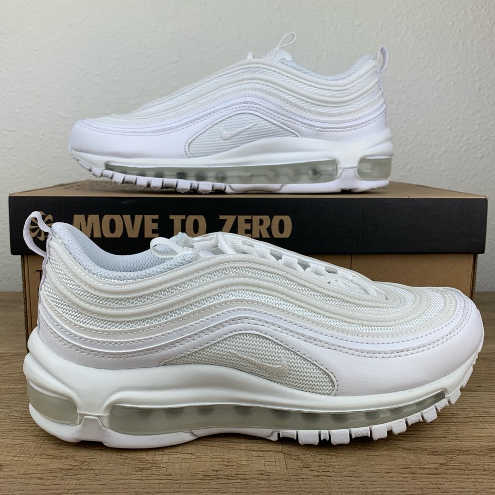 New Women’s Nike Air Max 97 Triple White Running Gym Shoes Dunk Force Jordan